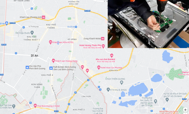 sửa tivi tại dĩ an bình dương