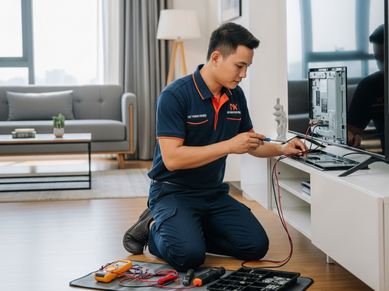 Dịch Vụ Sửa Tivi Tận Nhà Tại Phường Chợ Quán, Quận 5, TPHCM - Điện Tử NK Uy Tín