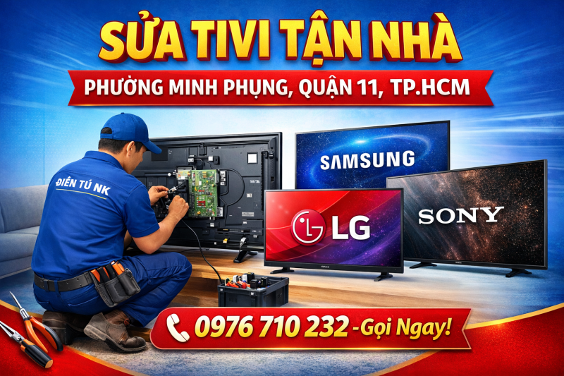 Sửa tivi tận nhà tại quận 11