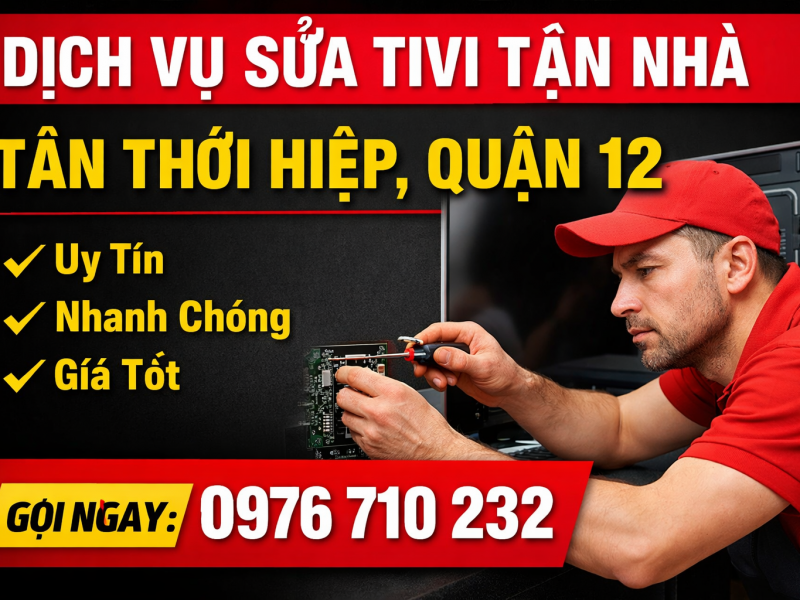 Dịch vụ sửa tivi tận nhà tại Tân Thới Hiệp Q12 | Giá tốt, có mặt nhanh