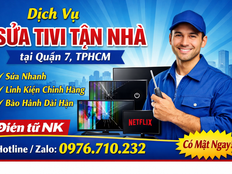 Dịch vụ sửa tivi tận nhà tại Quận 7, TPHCM | Điện tử NK – Có mặt nhanh, giá tốt