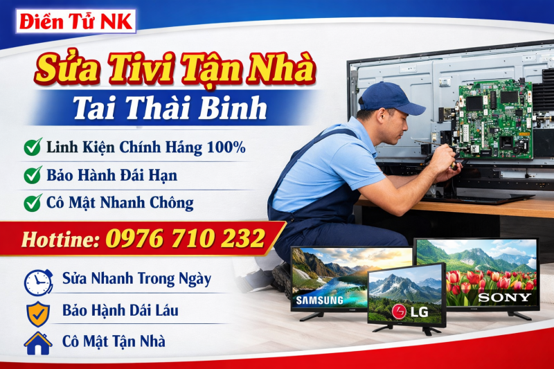 Sửa Tivi Tận Nhà Tại Thái Bình | Uy Tín – Giá Rẻ