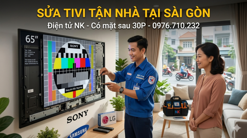 Dịch vụ sửa tivi tận nhà tại Sài Gòn | Uy tín - Giá rẻ - Điện tử NK